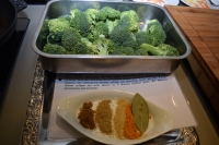 Lauch-Broccoli-Gemüse- Asiatisch